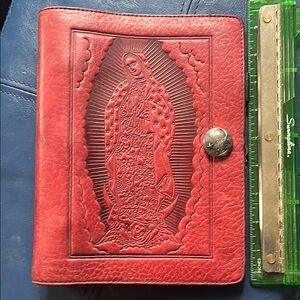 Our Lady of Guadalupe leather binder.